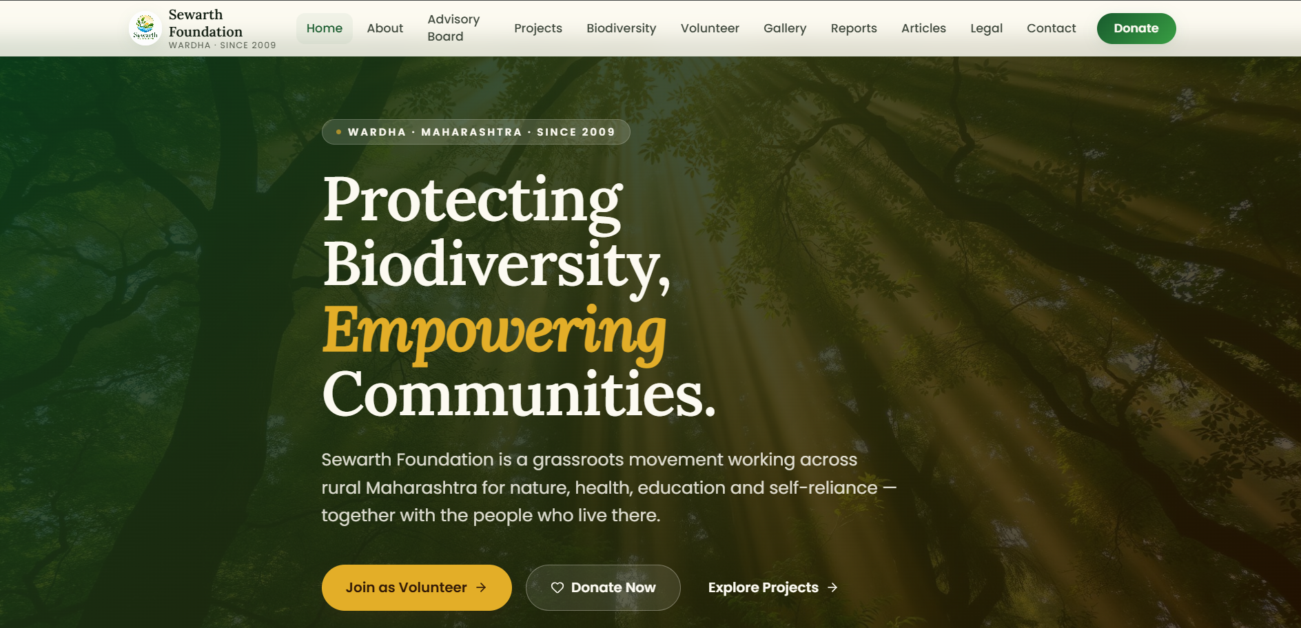 Sewarth Foundation — cover